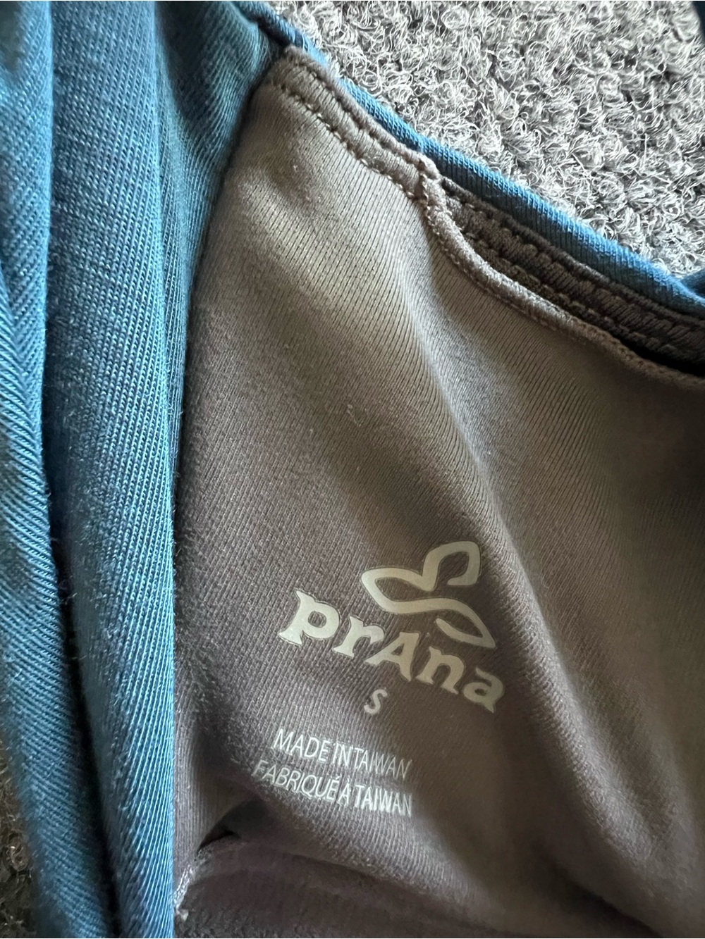 Prana Skypath Small Blue Teal Built In Bra Open Back Stretch Active Yoga Dress - Picture 5 of 8